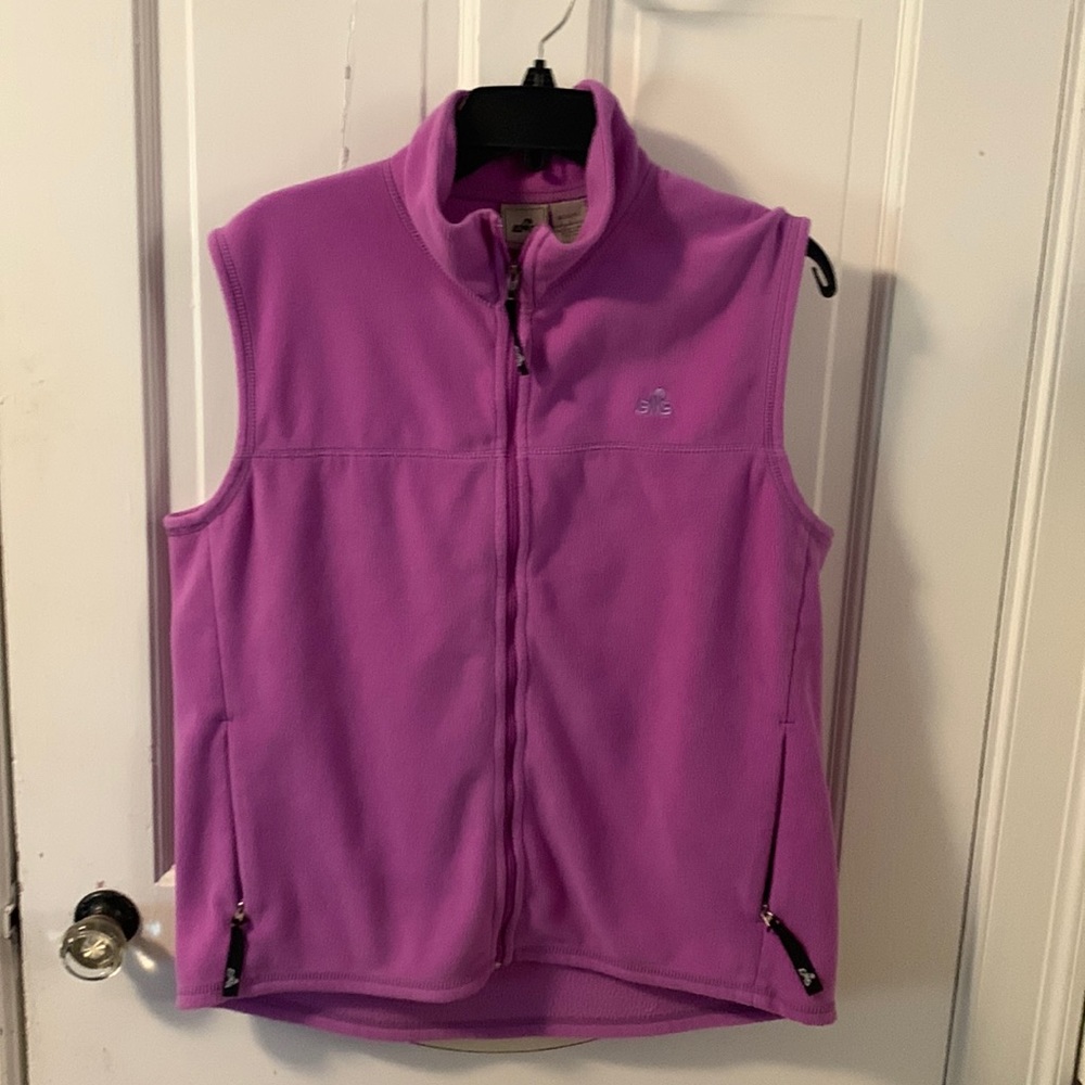 EMS magenta fleece vest